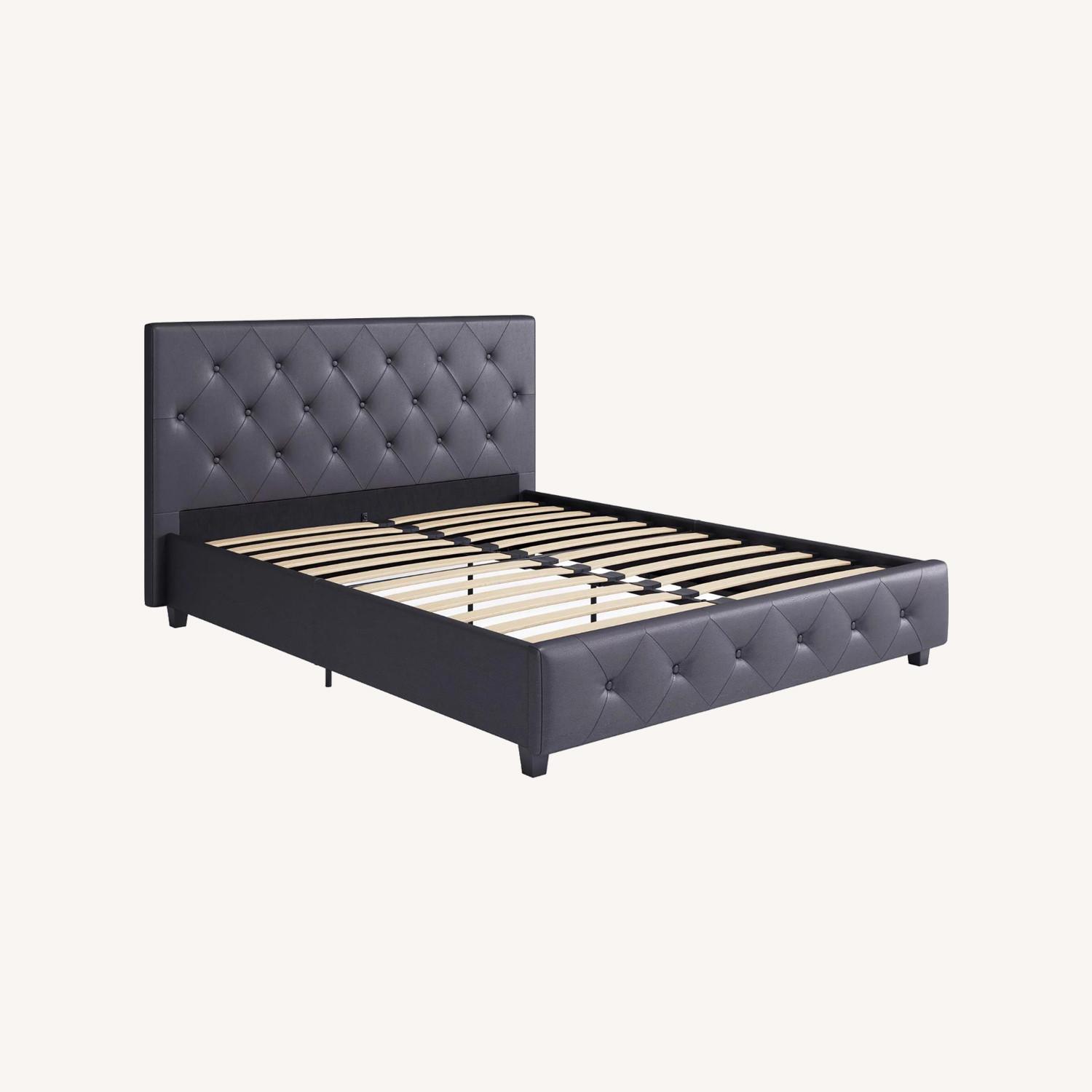 DHP Tufted Upholstered Platform Bed Frame - image-0