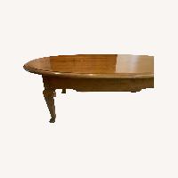 HR783 ETHAN ALLEN ガラストップテーブル　猫脚　コーヒーテーブル センターテーブル 北欧 おしゃれ BELL COFFEE TABLE ガラス