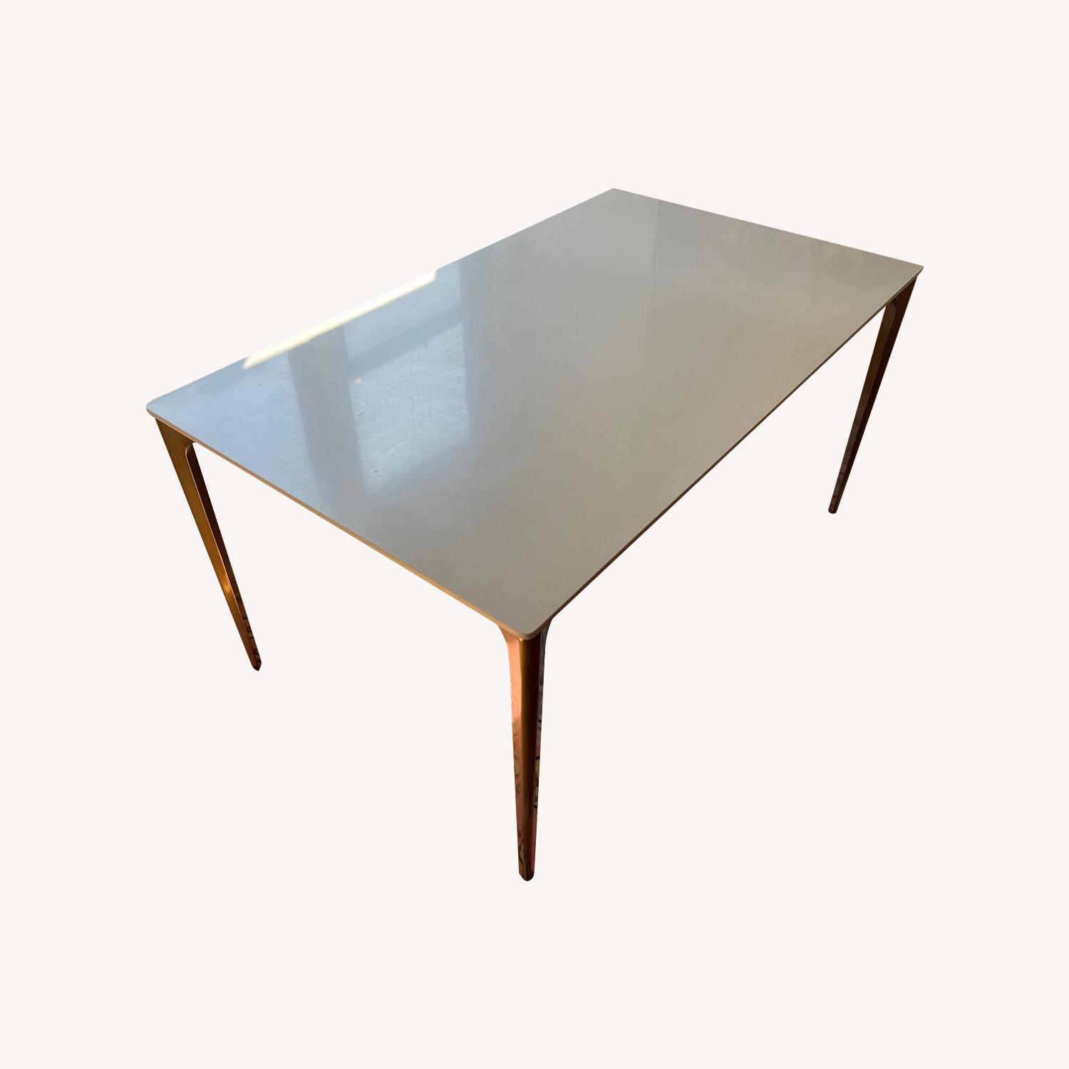 West Elm Canto Quartz Dining Table 60" AptDeco