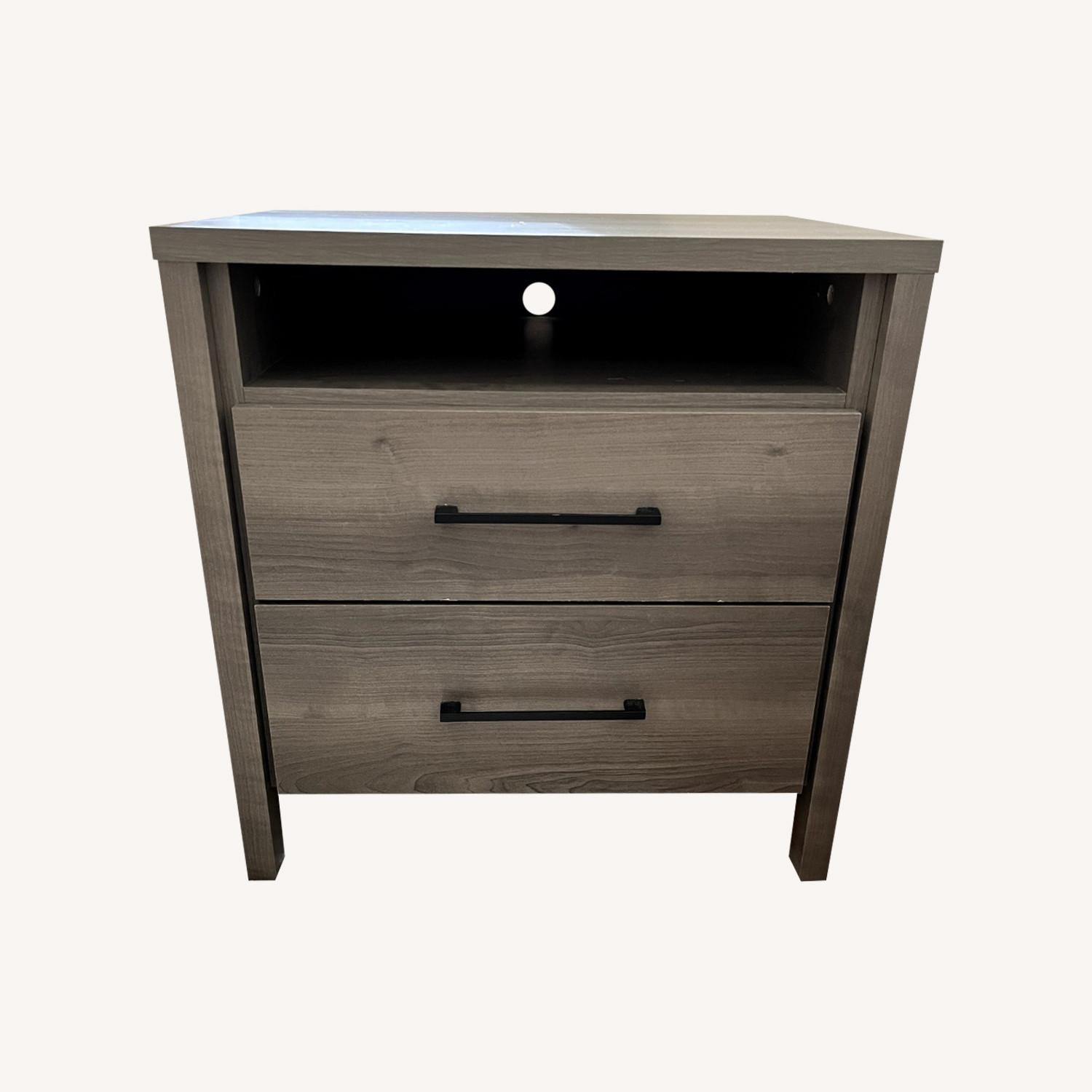 Wayfair Gray 2 Drawer Nightstand (Set of 2) AptDeco