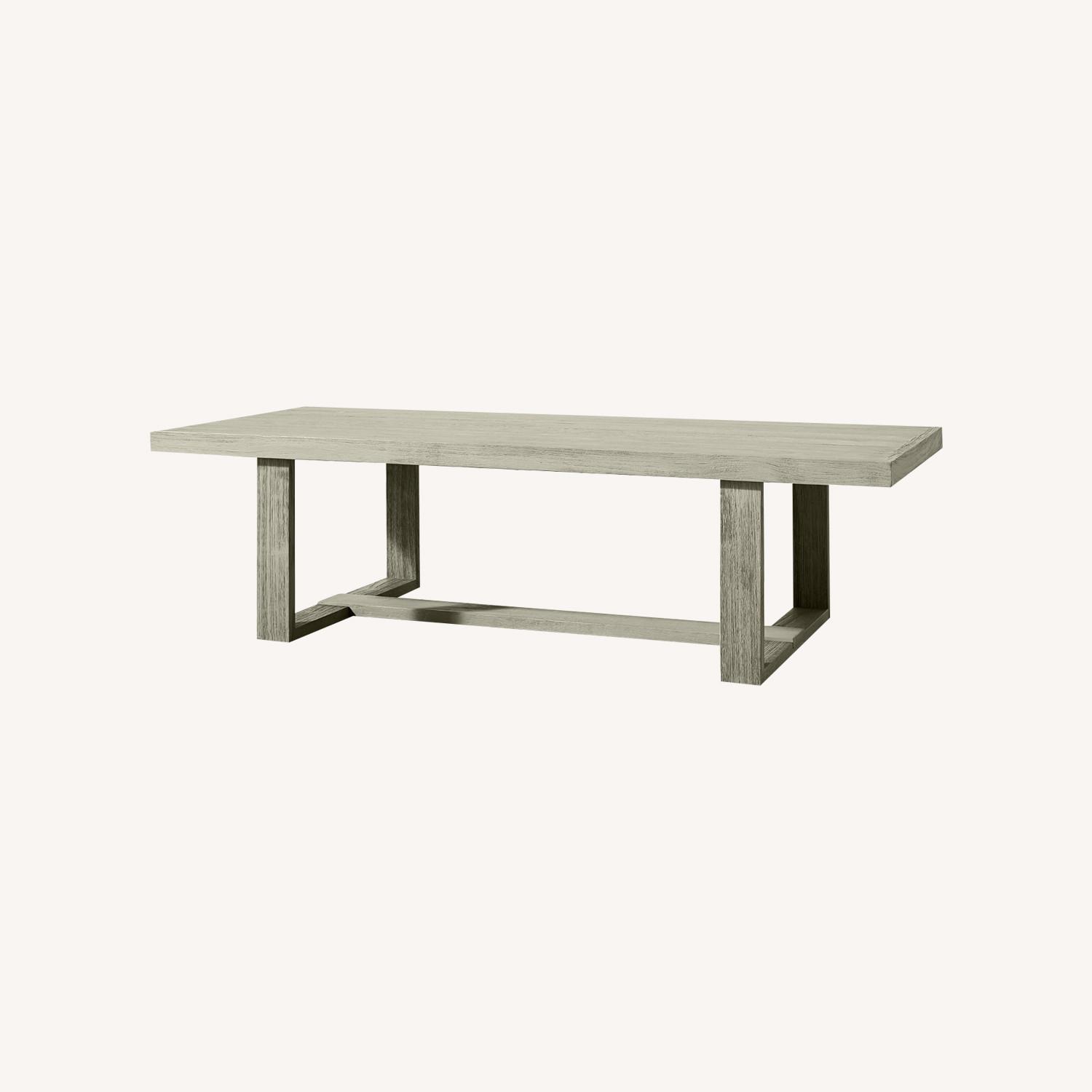 Williams Sonoma Ojai Outdoor Grey Teak Rectangular Table - image-0