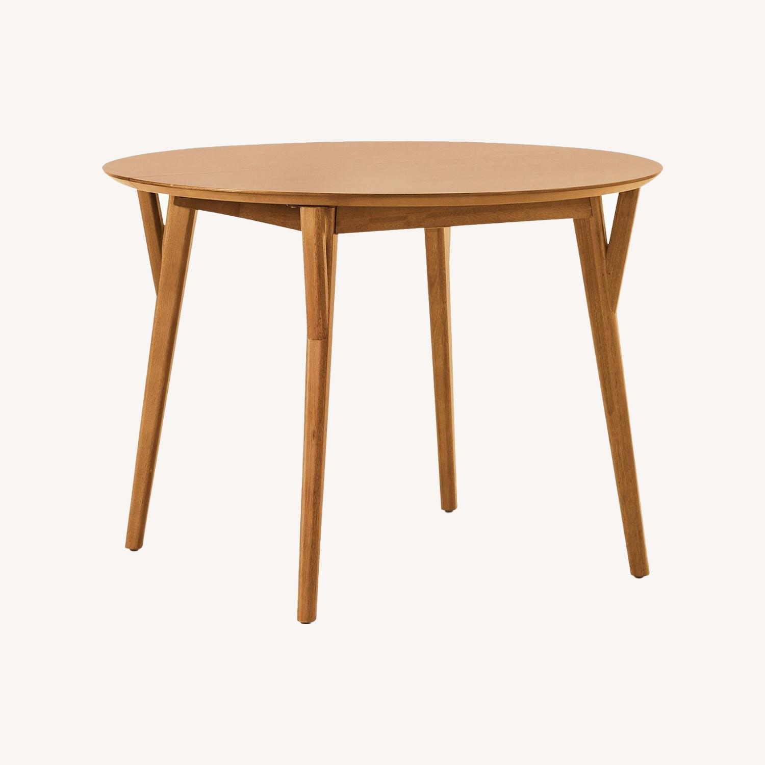 West Elm MidCentury Rounded Dining Table 42" AptDeco