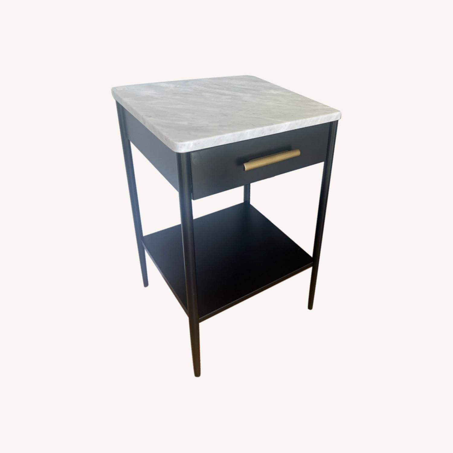 West Elm Marble Nightstands AptDeco