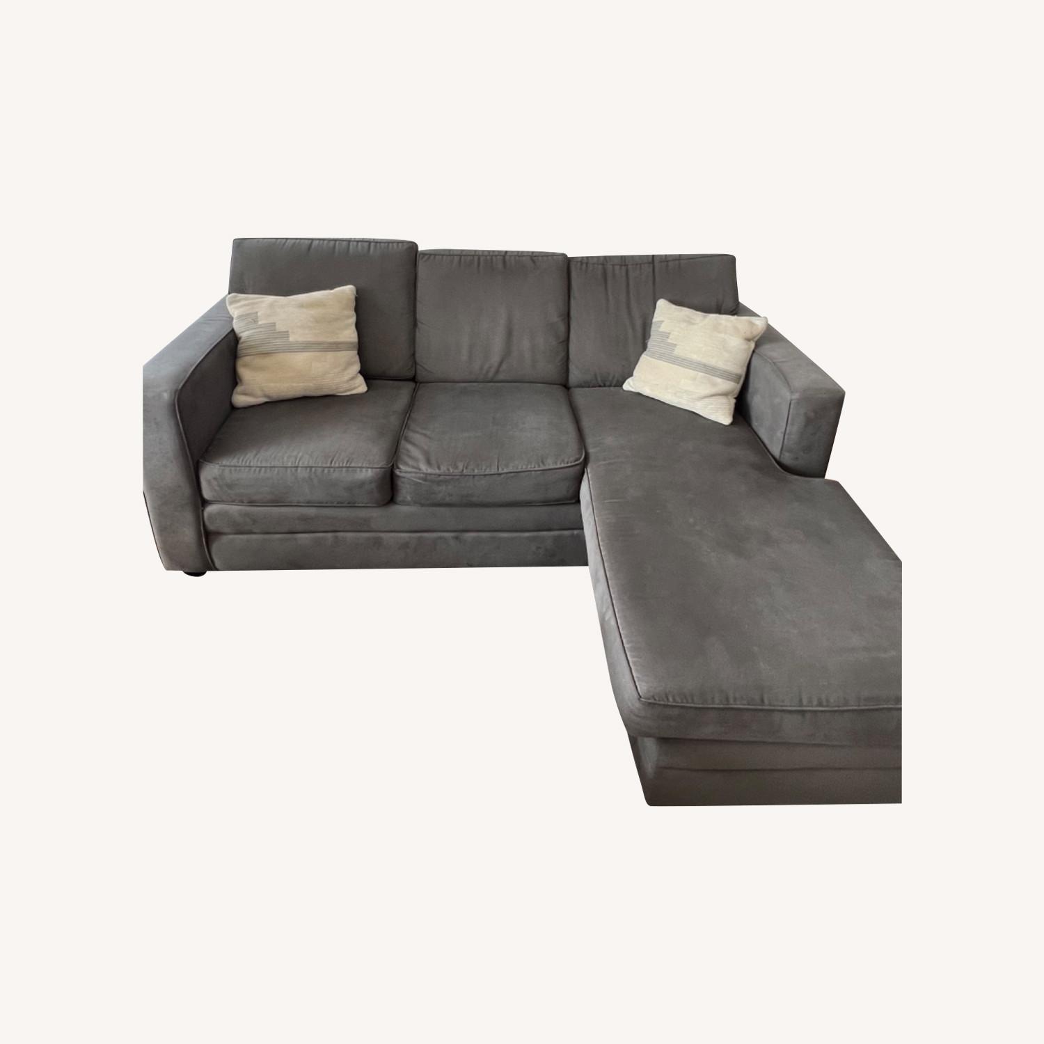 Gray Couch with Chaise AptDeco