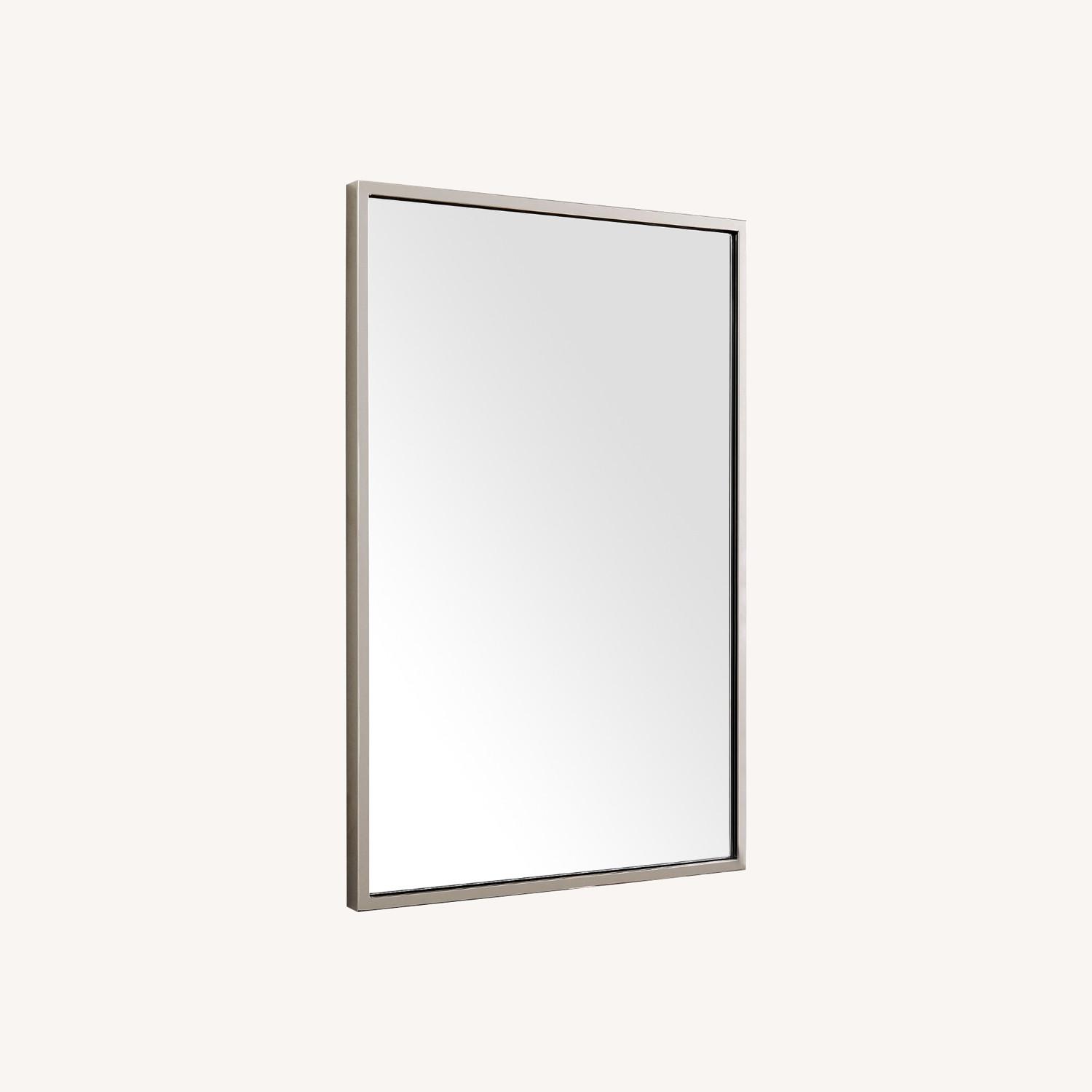 West Elm Metal Frame Rectangular Mirror-24"W x36"H - image-0