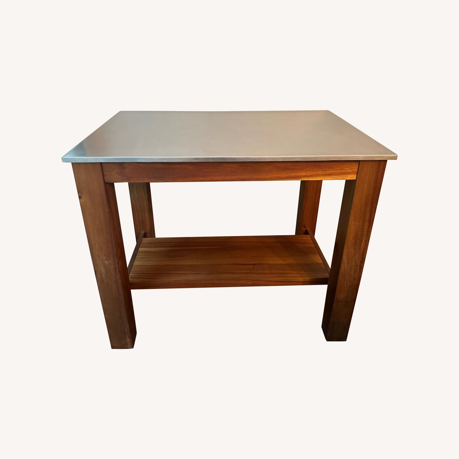 West Elm Rustic Kitchen Island - image-0