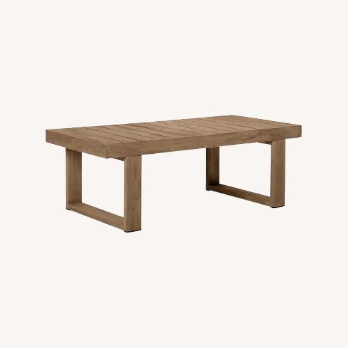 West Elm Stowe Dark Walnut Rectangle Coffee Table AptDeco