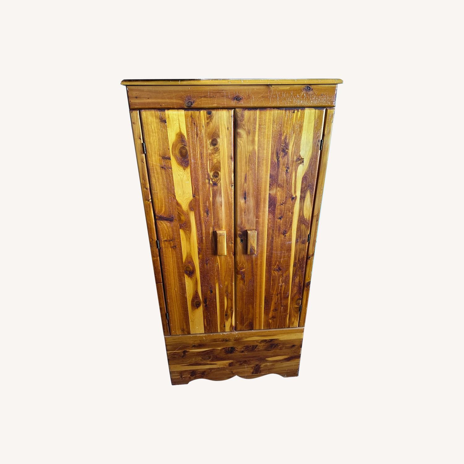 Cedar Closet Wardrobe With Hanging Rod - image-0