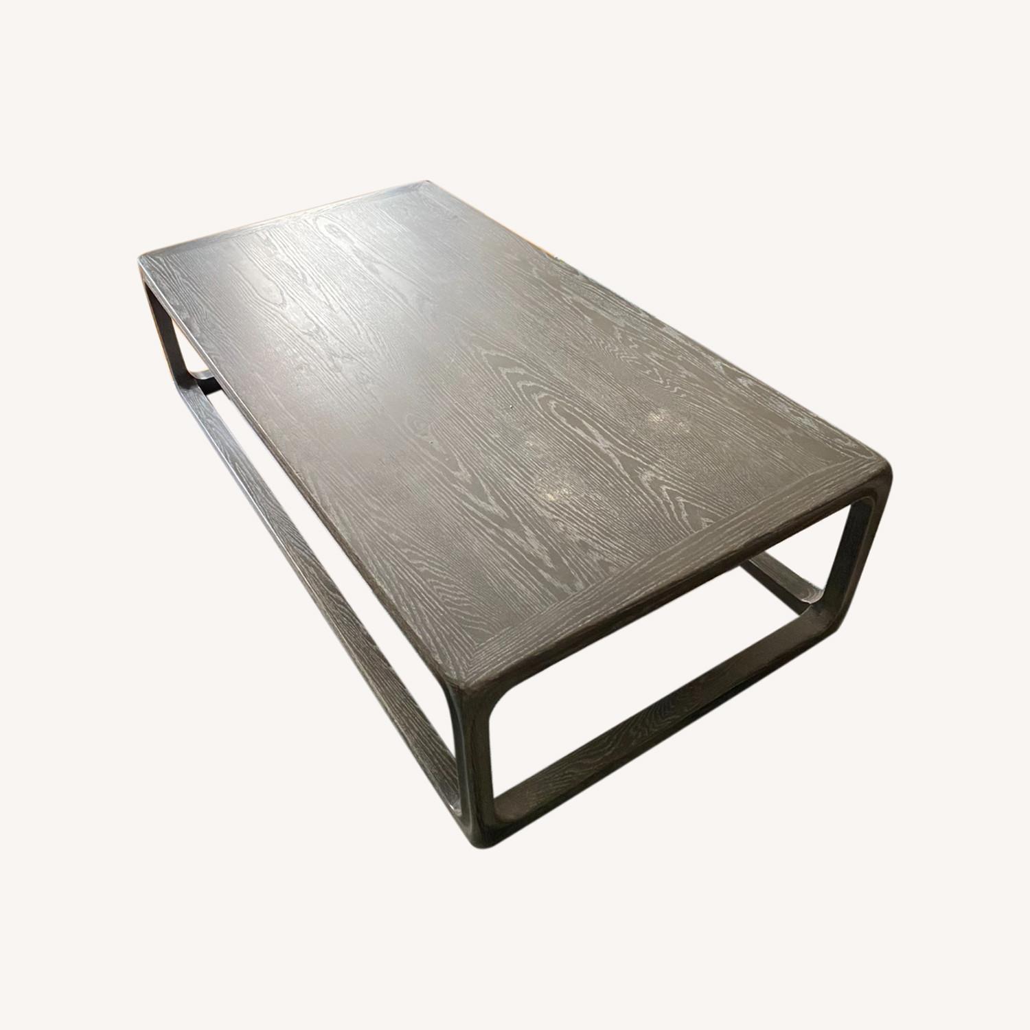 Arhaus Bertogne Coffee Table, Solid Oak - image-0