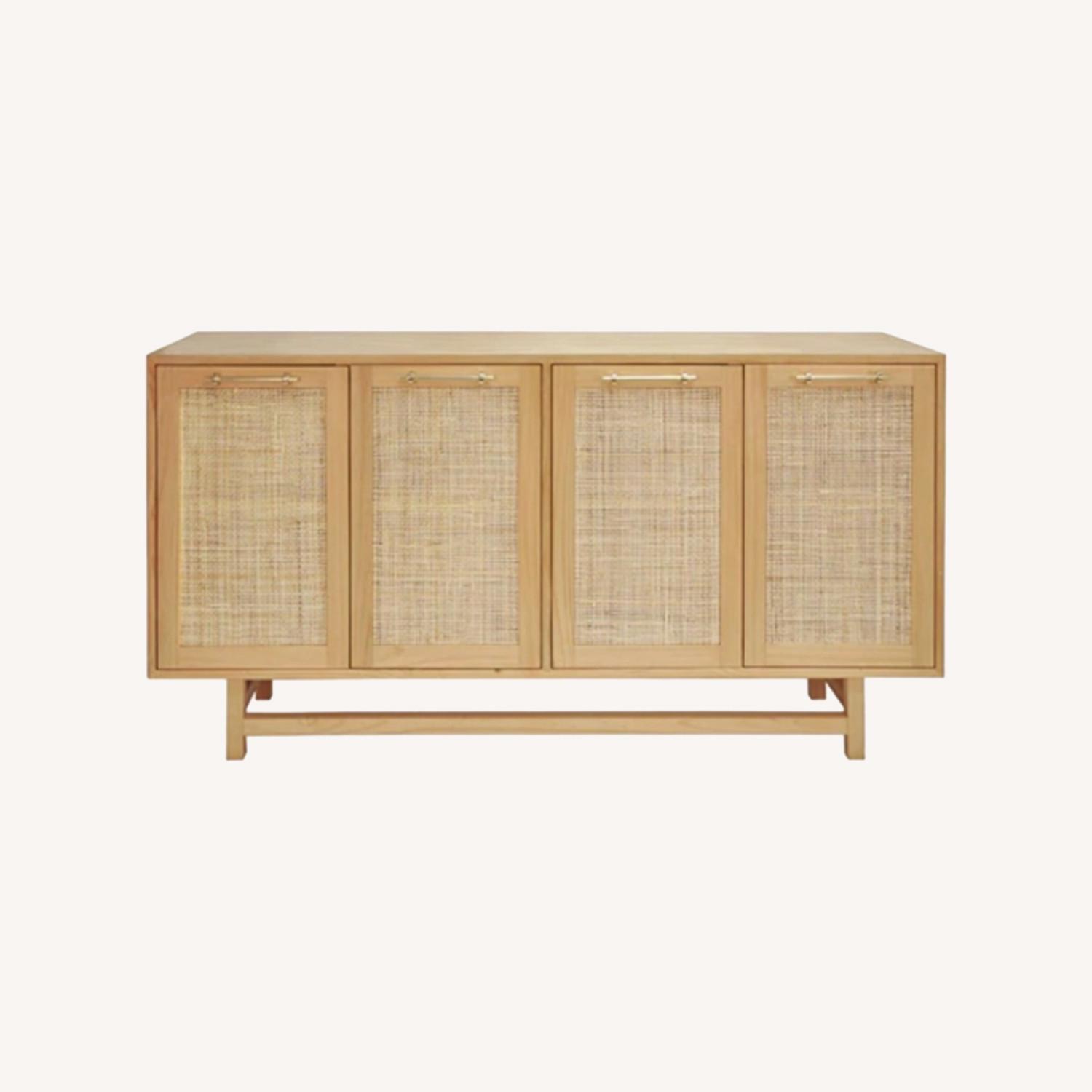 Natural Wood Console - image-0