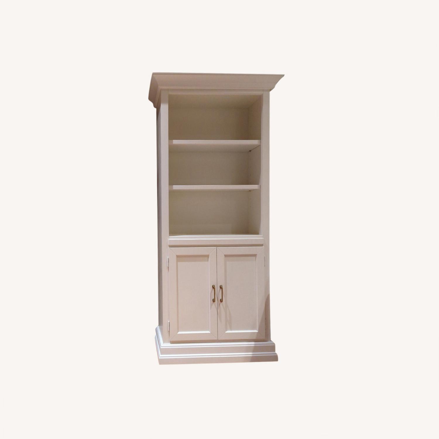 White Walter E Smithe Bookcases Wwith AptDeco