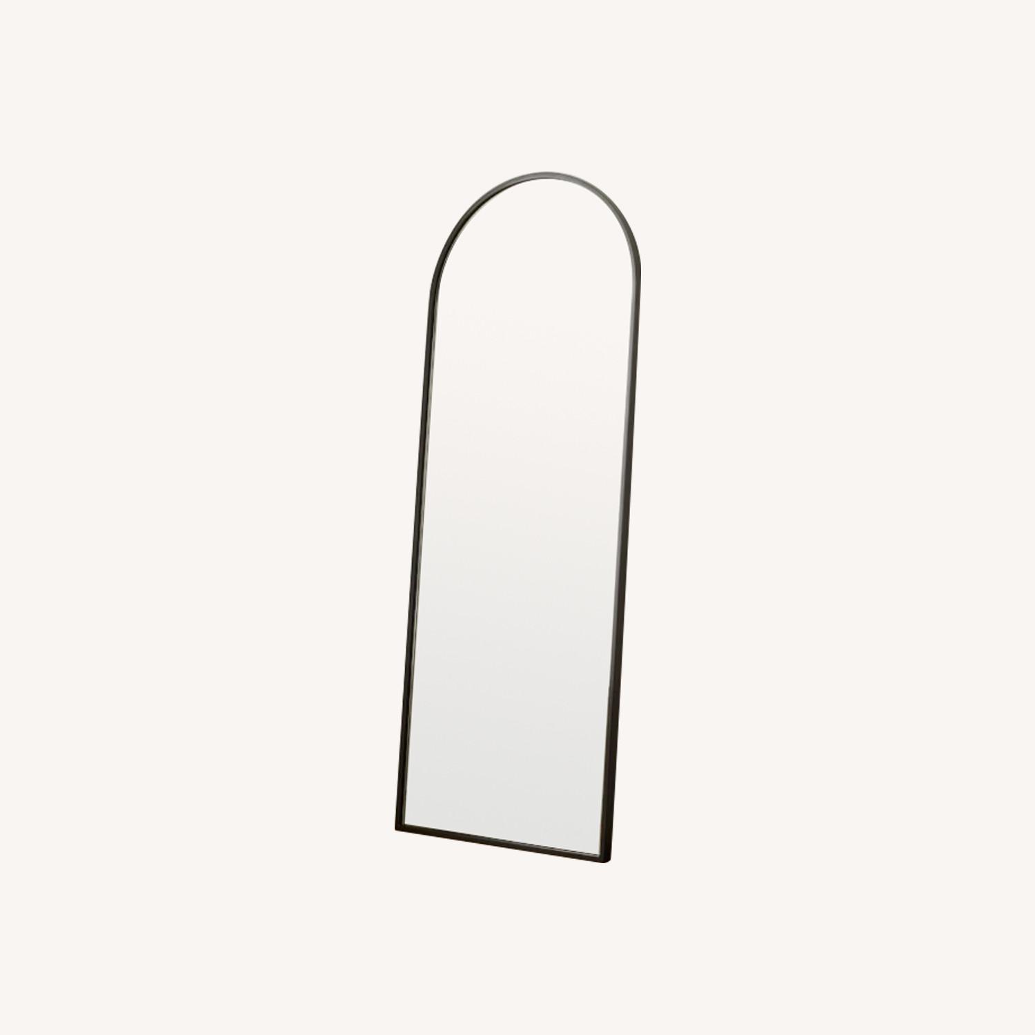 West Elm Metal Frame Arched Floor Mirror AptDeco