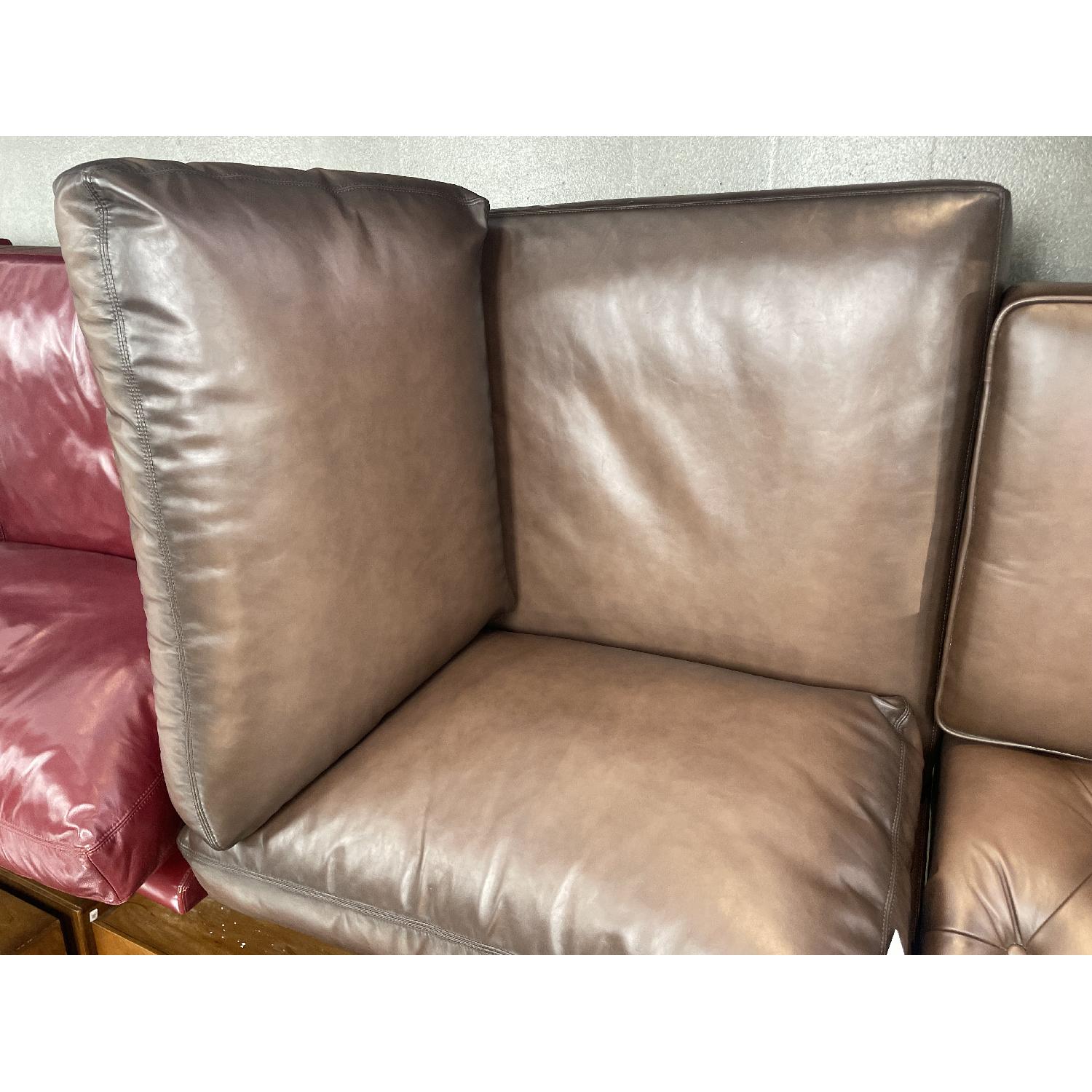 Pottery Barn Turner Leather Corner: Burnished Walnut - image-3