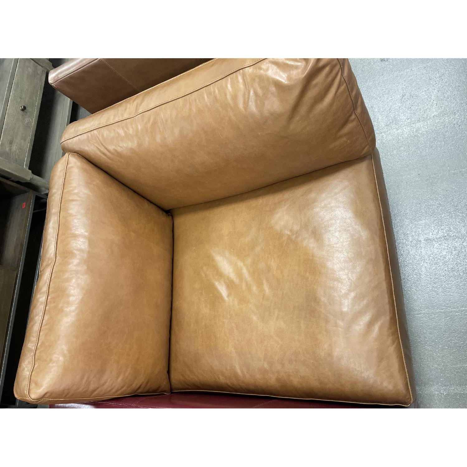 Pottery Barn Jake Leather Corner - image-3