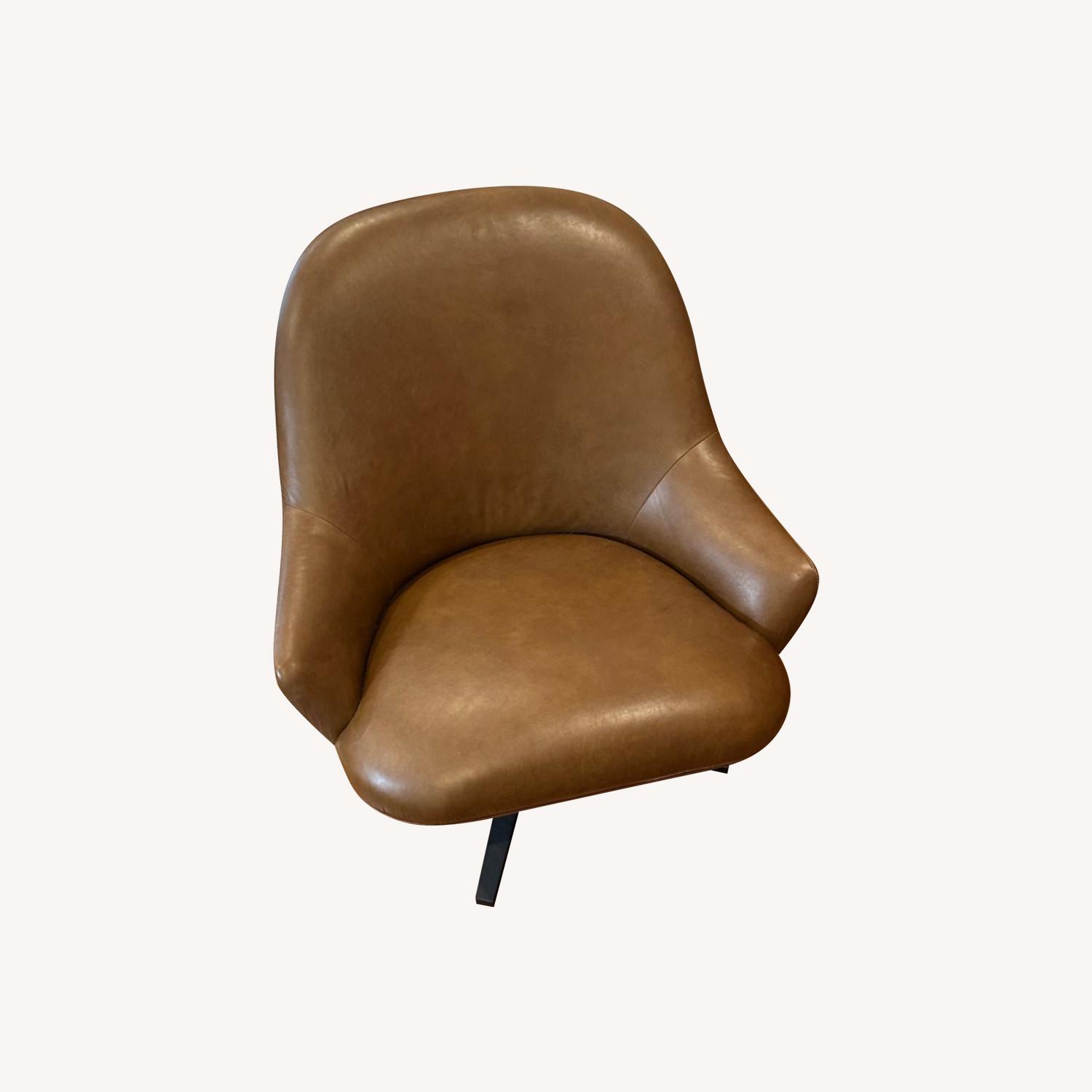 Article Leather Swivel Chair - AptDeco