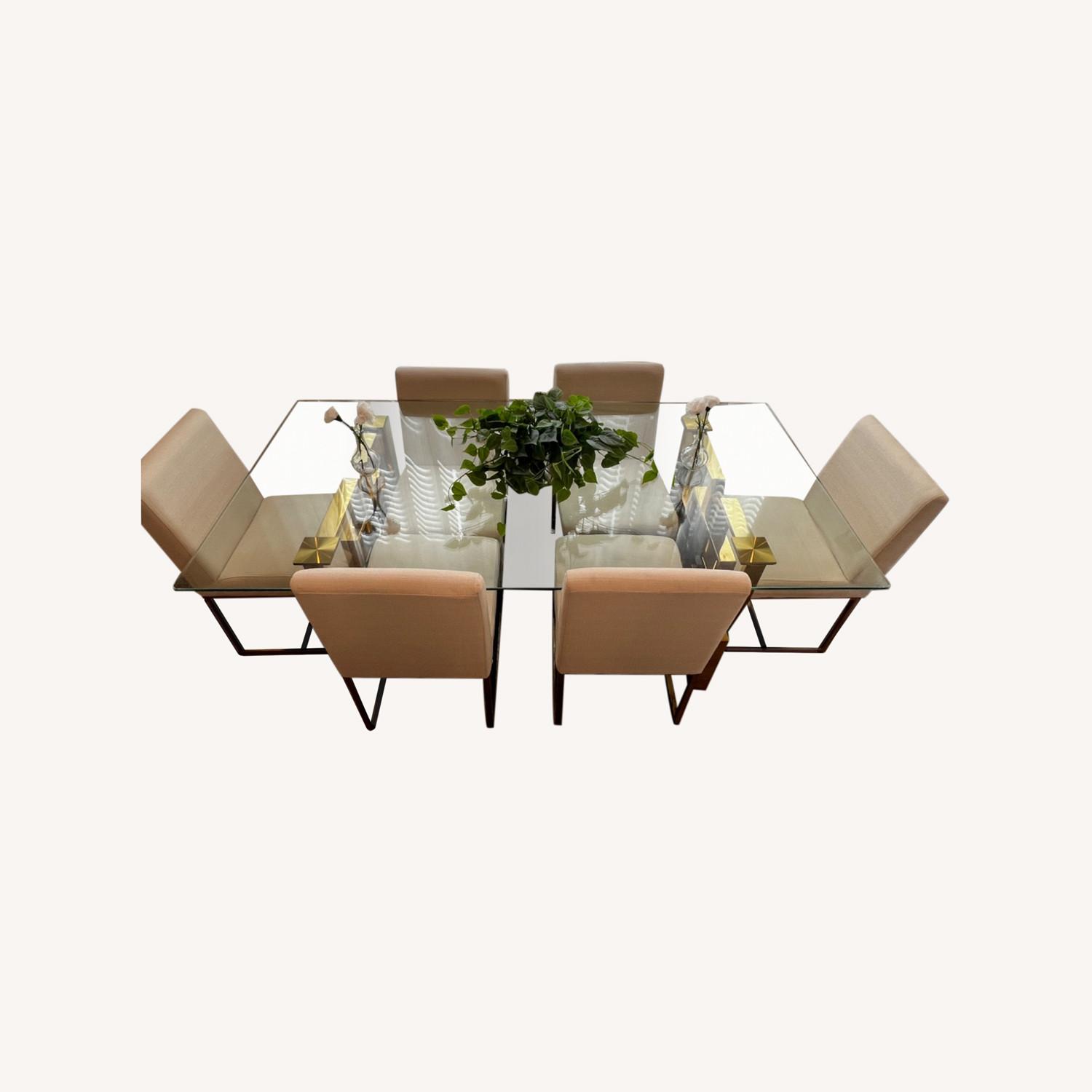 Home Meridian Dining Table plus 6 Chairs - image-0