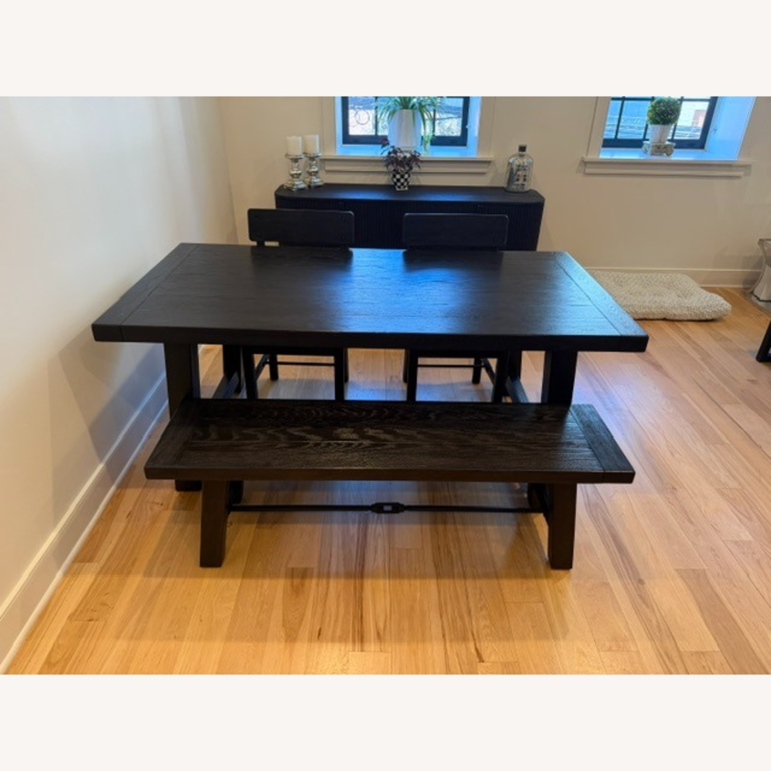 Pottery Barn Benchwright Dining Table, Black - image-9
