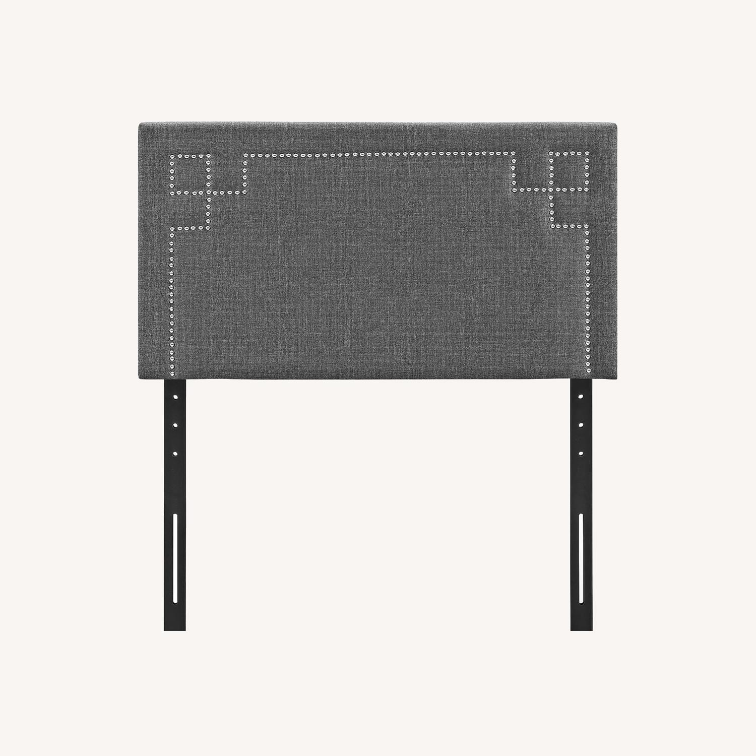 Gray Twin Headboard - image-0
