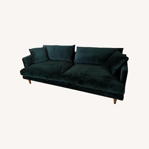 Green Velvet Sofa AptDeco