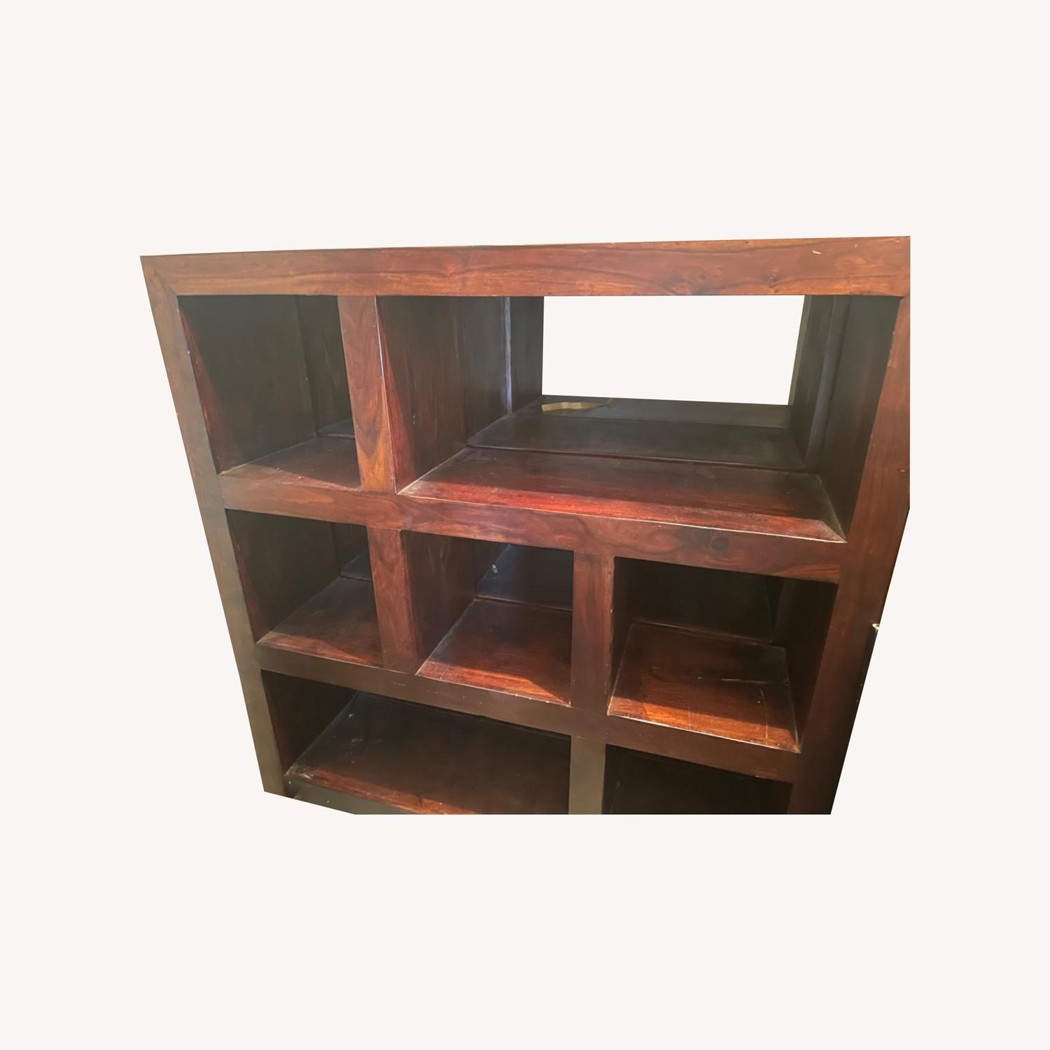 Solid Wood Open Back Book Case - image-0