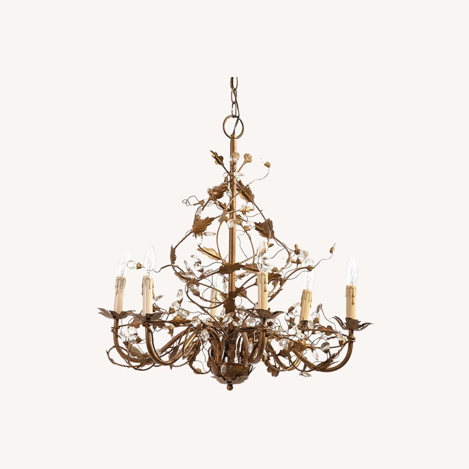 Ballard Designs Claire Floral Chandelier - image-0
