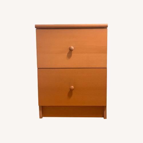 IKEA Dark Brown Nightstand Two Shelf AptDeco