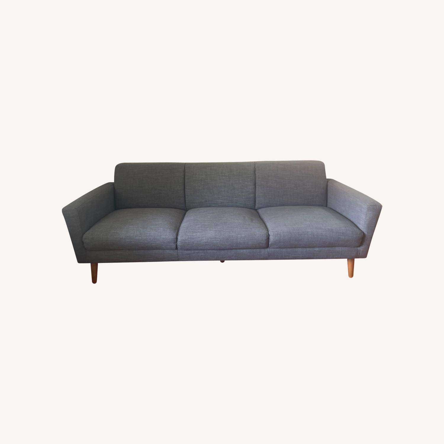 West Elm Oliver Pewter Gray Sofa AptDeco