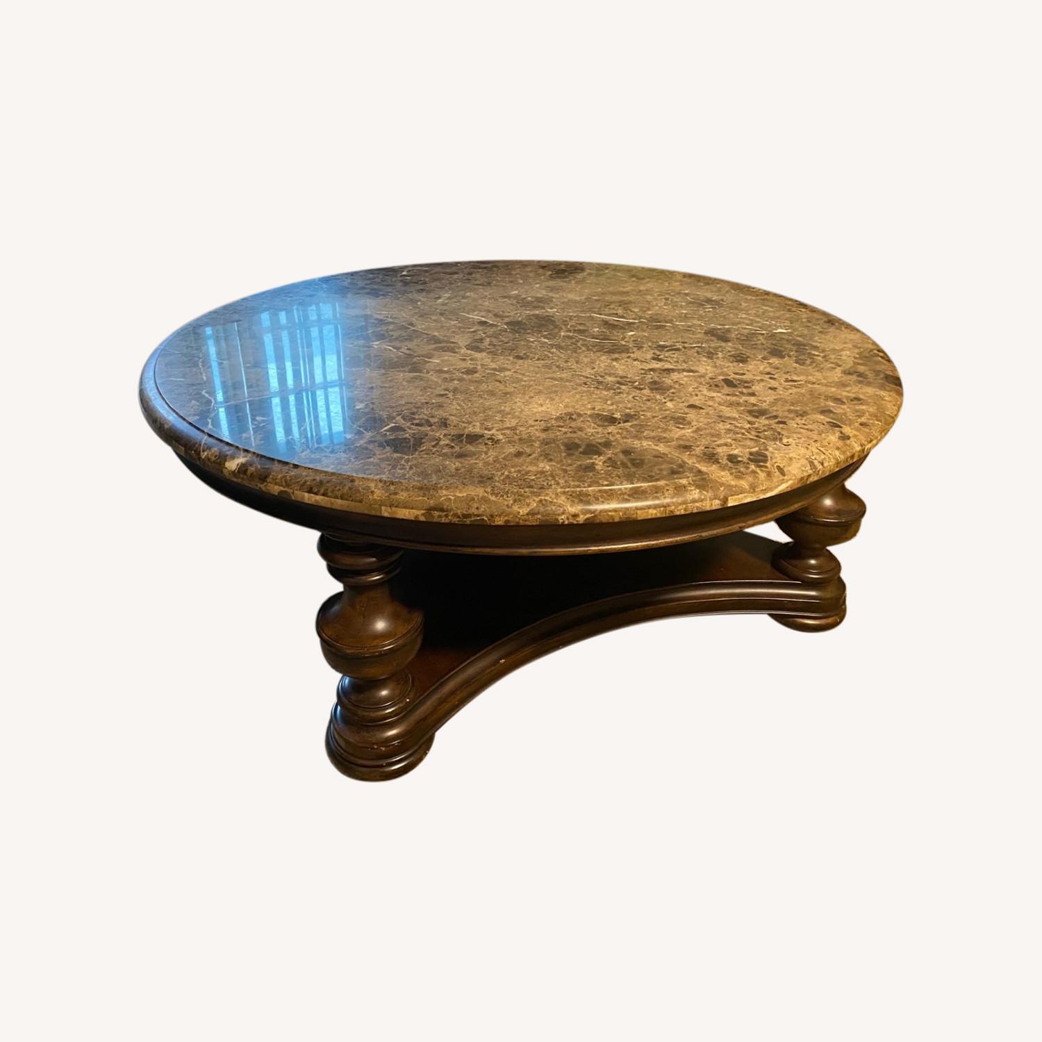 Thomasville Granite Top Coffee Table - image-0