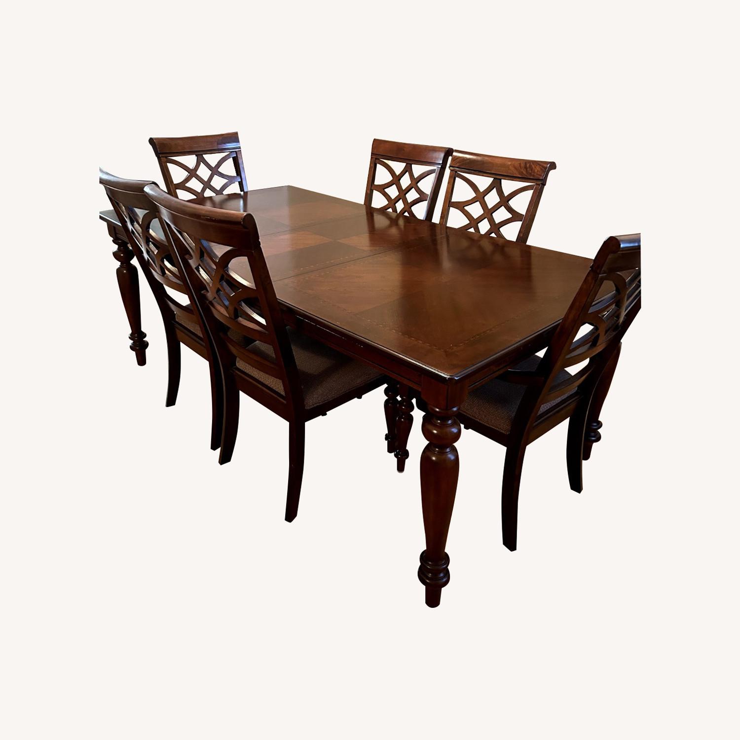 8 Chair Dining Room Table and Dining Server - image-0