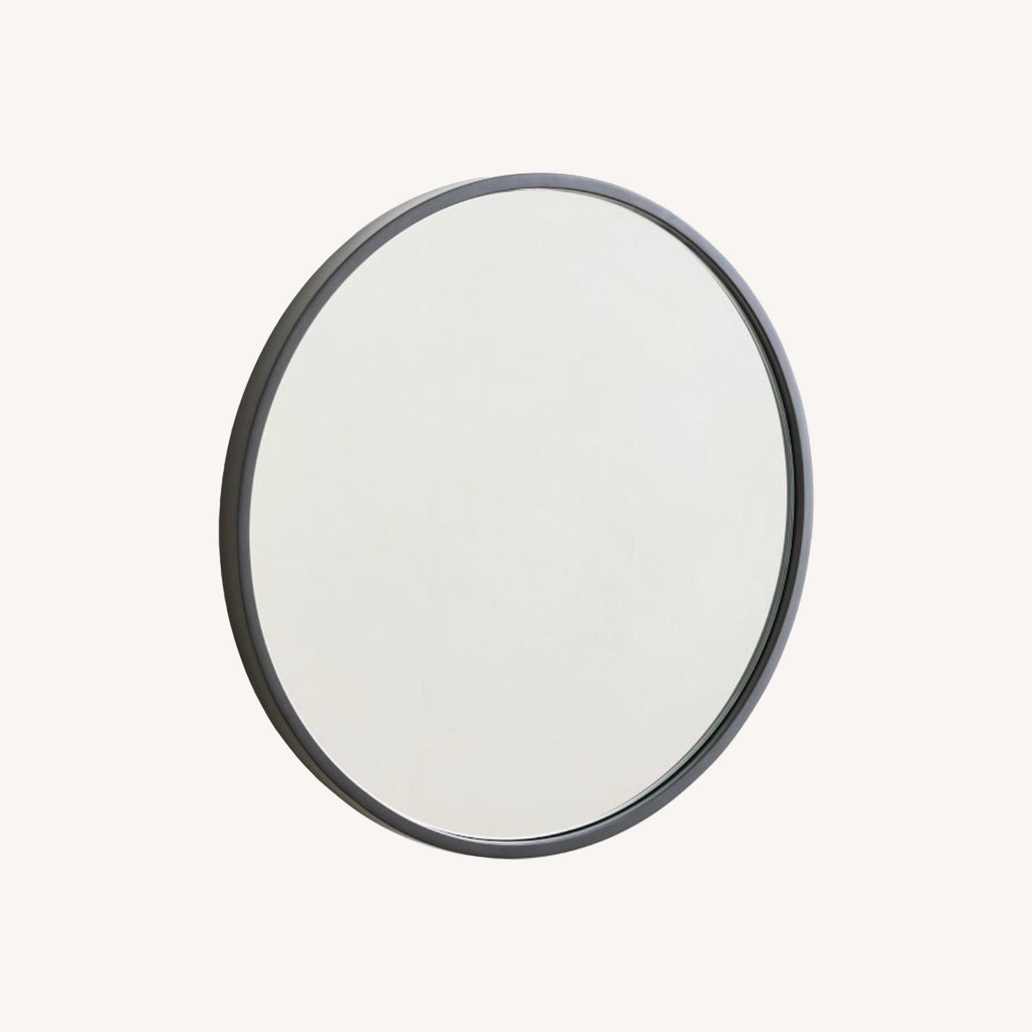 West Elm 48' Metal Frame Oversize Round Mirror - image-0