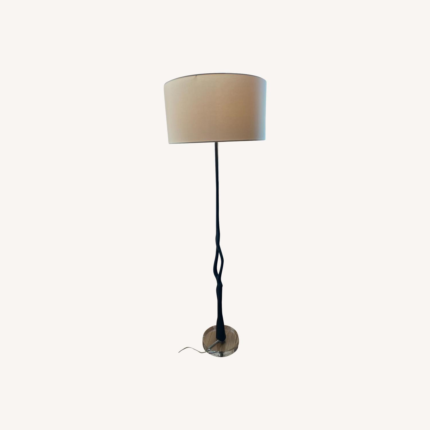 Bronze and Plexi Glass Floor Lamp AptDeco