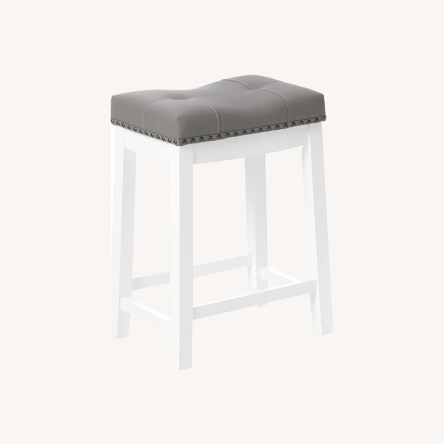 White/Grey Bar Stools - image-0