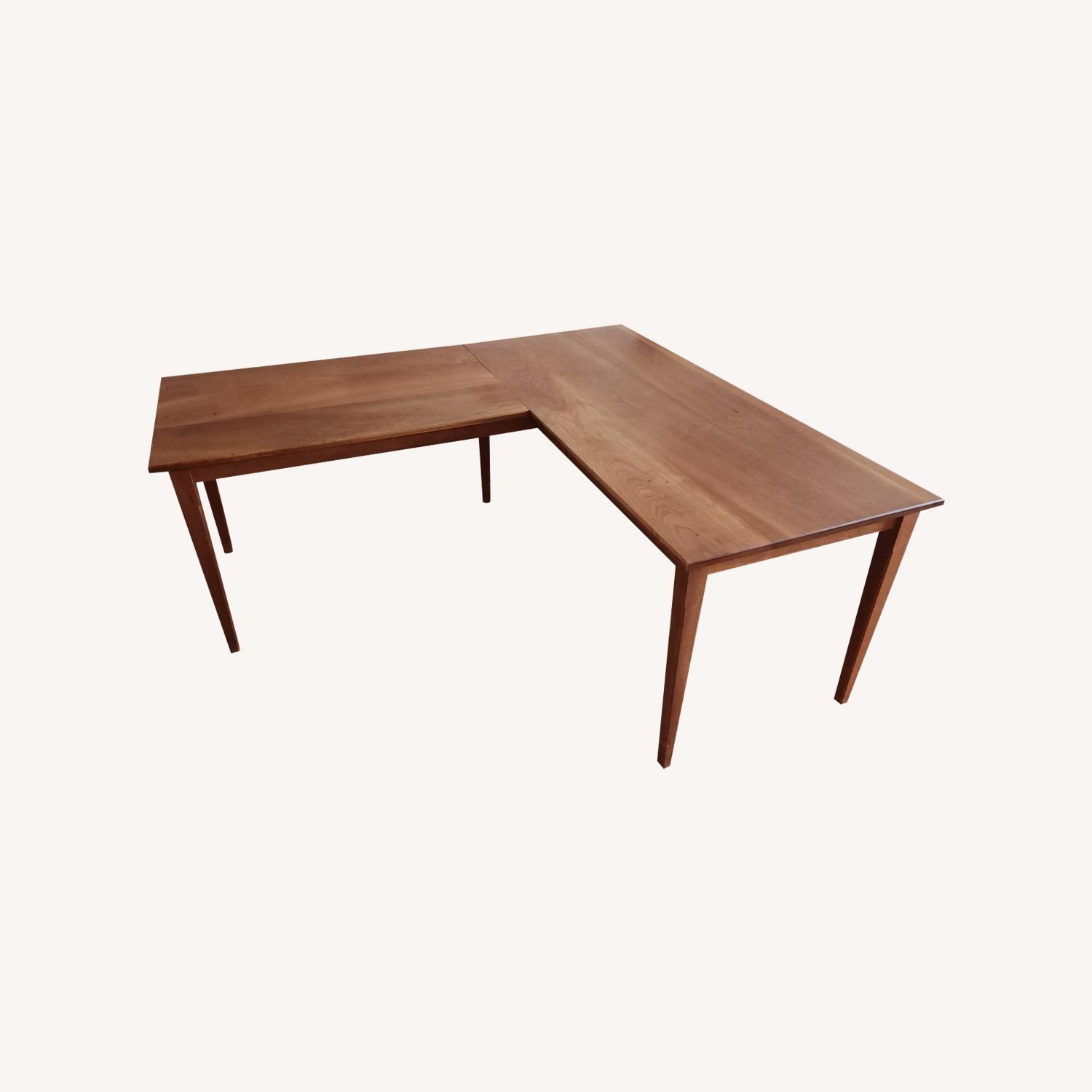 Levenger L shaped Maplewood Desk - image-0