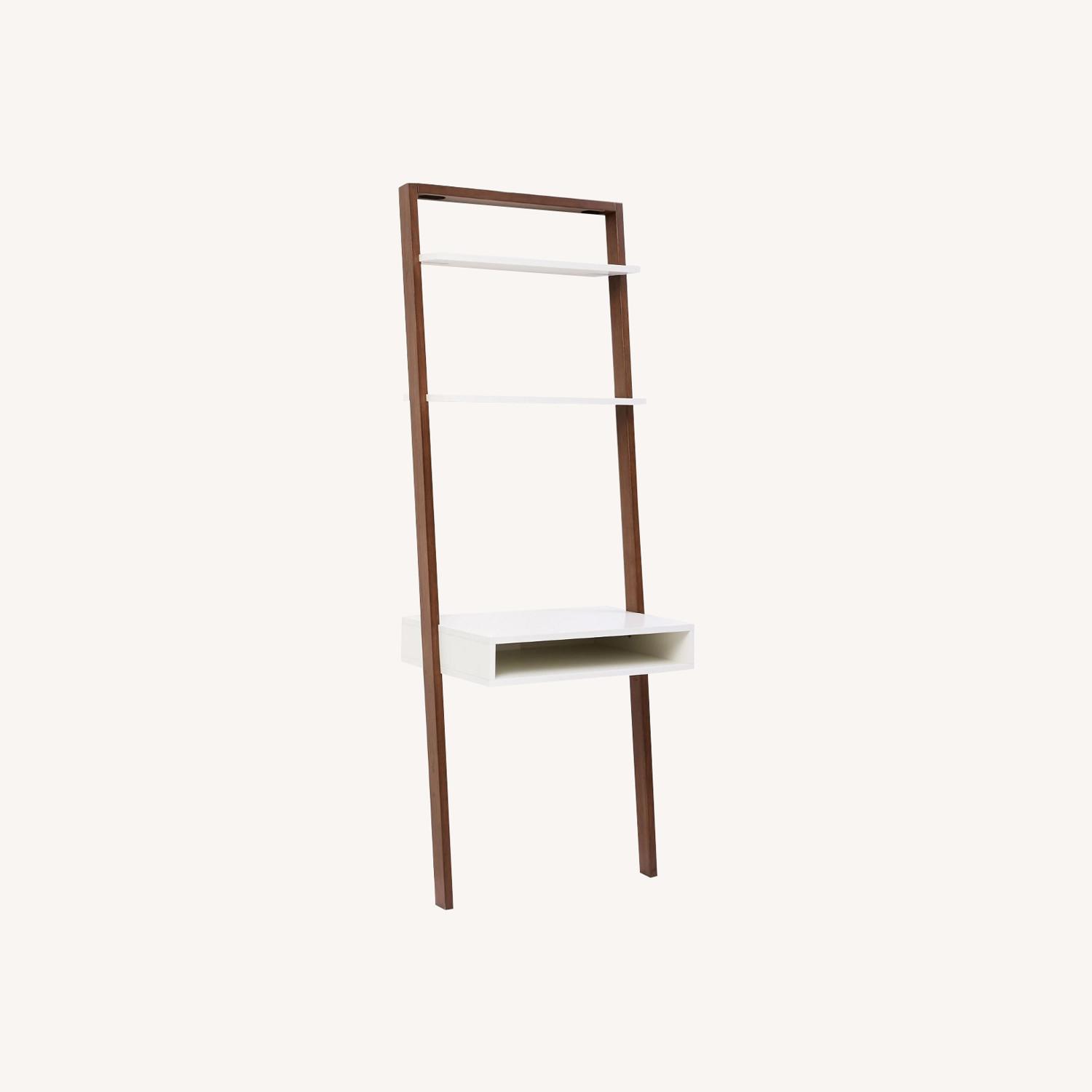 West Elm Ladder Shelf Wall Desk (28") - image-0
