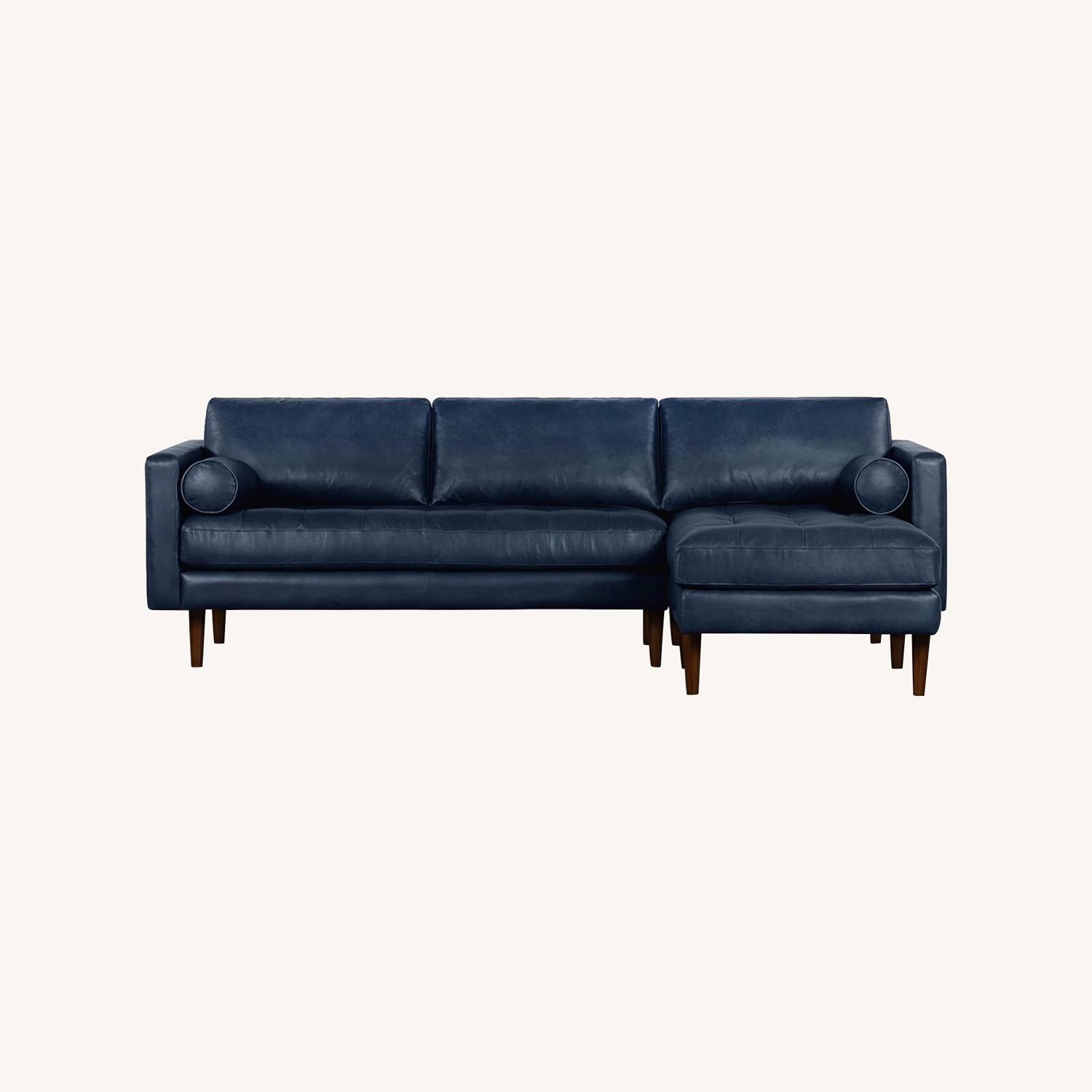 Poly and Bark Napa Right Sectional Sofa Midnight - image-0