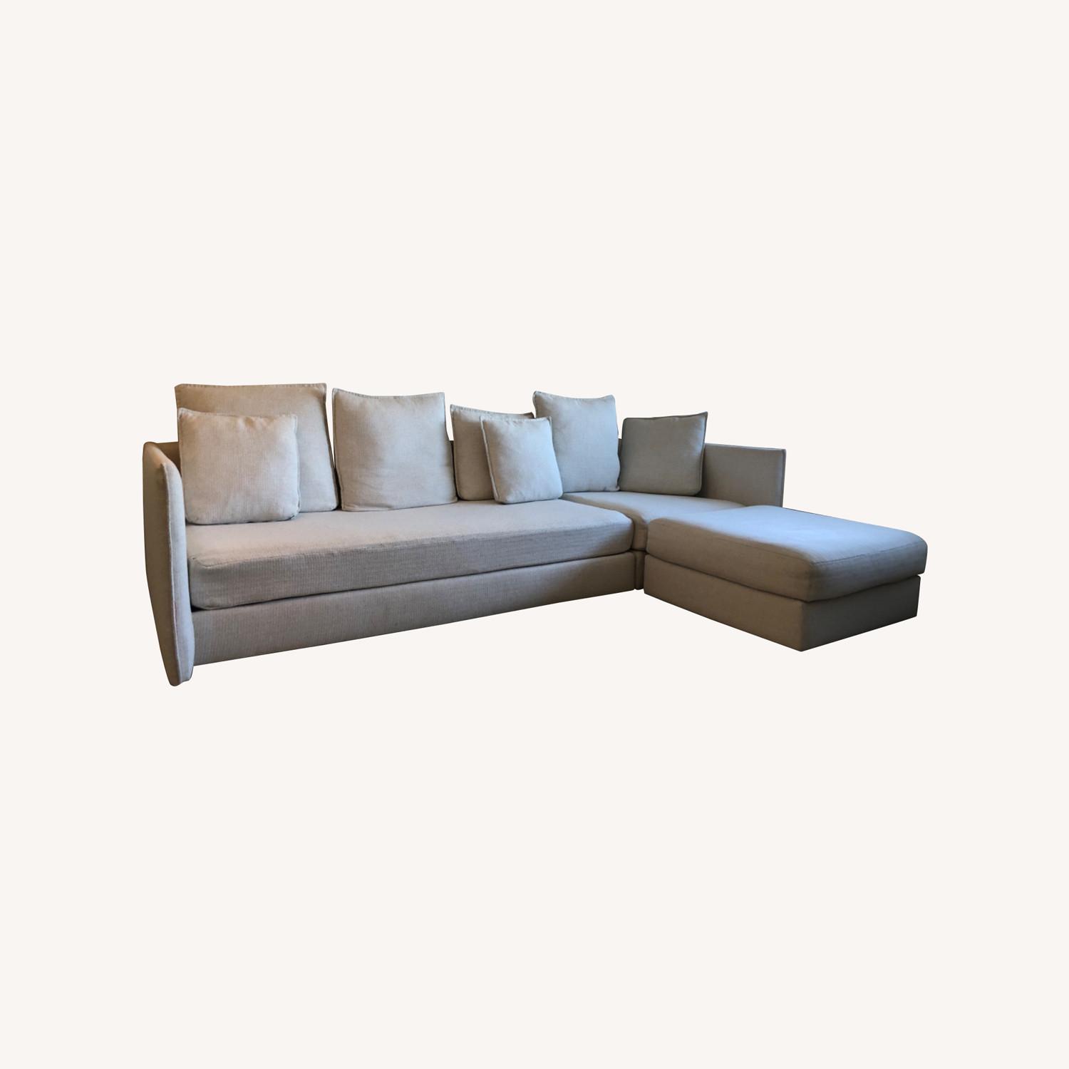 West Elm White Sofa - image-0