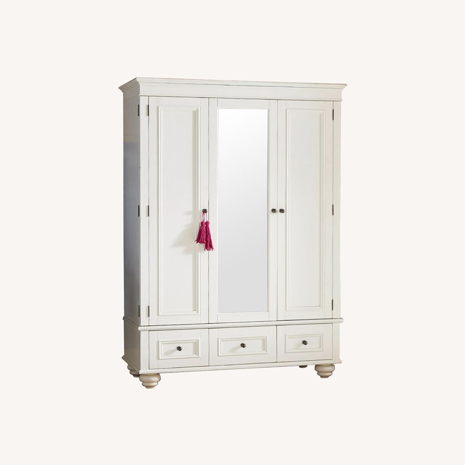 Pottery Barn Armoire Chelsea Model Solid Wood - image-0