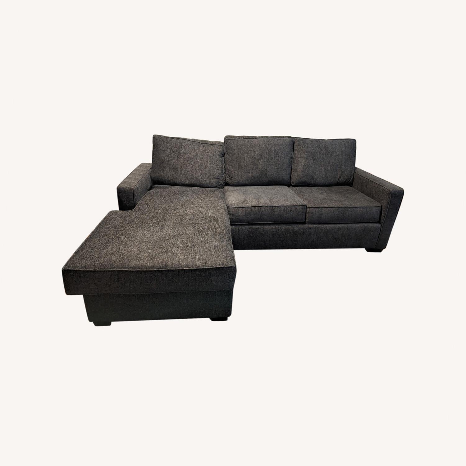 Living Spaces Queen Memory Foam Sleeper Sofa - image-0