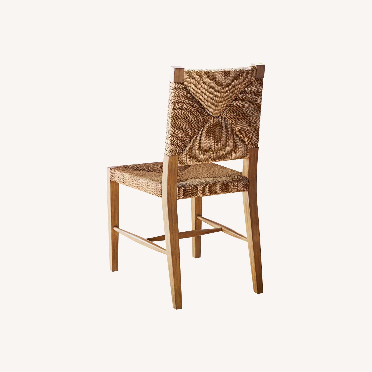 Williams Sonoma Rutherford Woven Rush Dining Side Chair