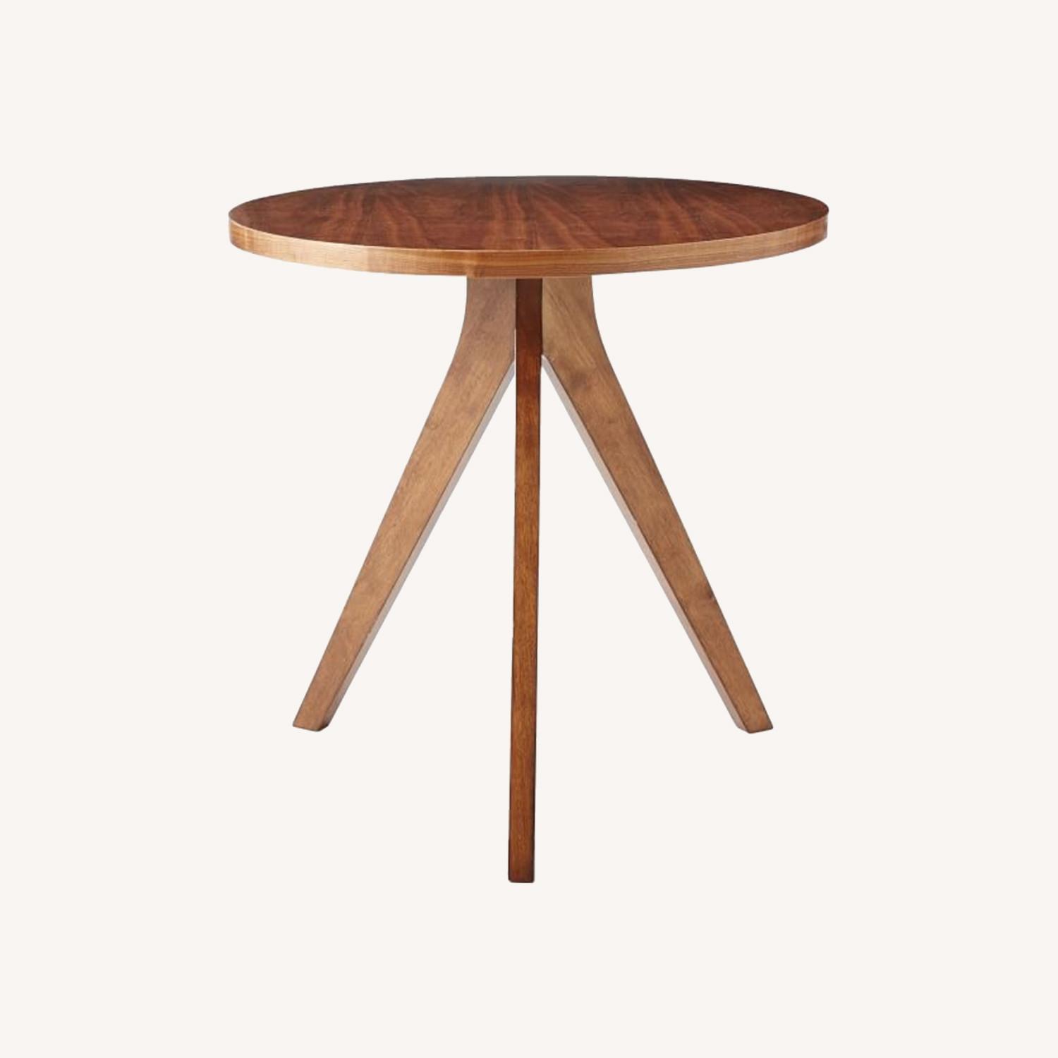 West Elm Tripod Dining Table (30") - Walnut - image-0