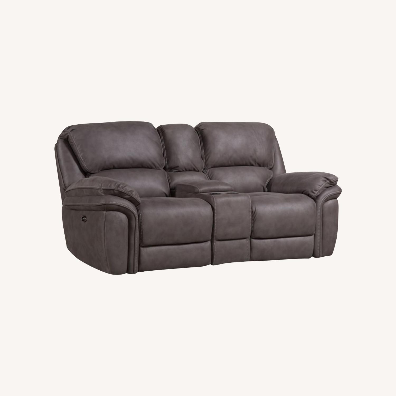 Power Reclining Storage Console Loveseat with USB AptDeco