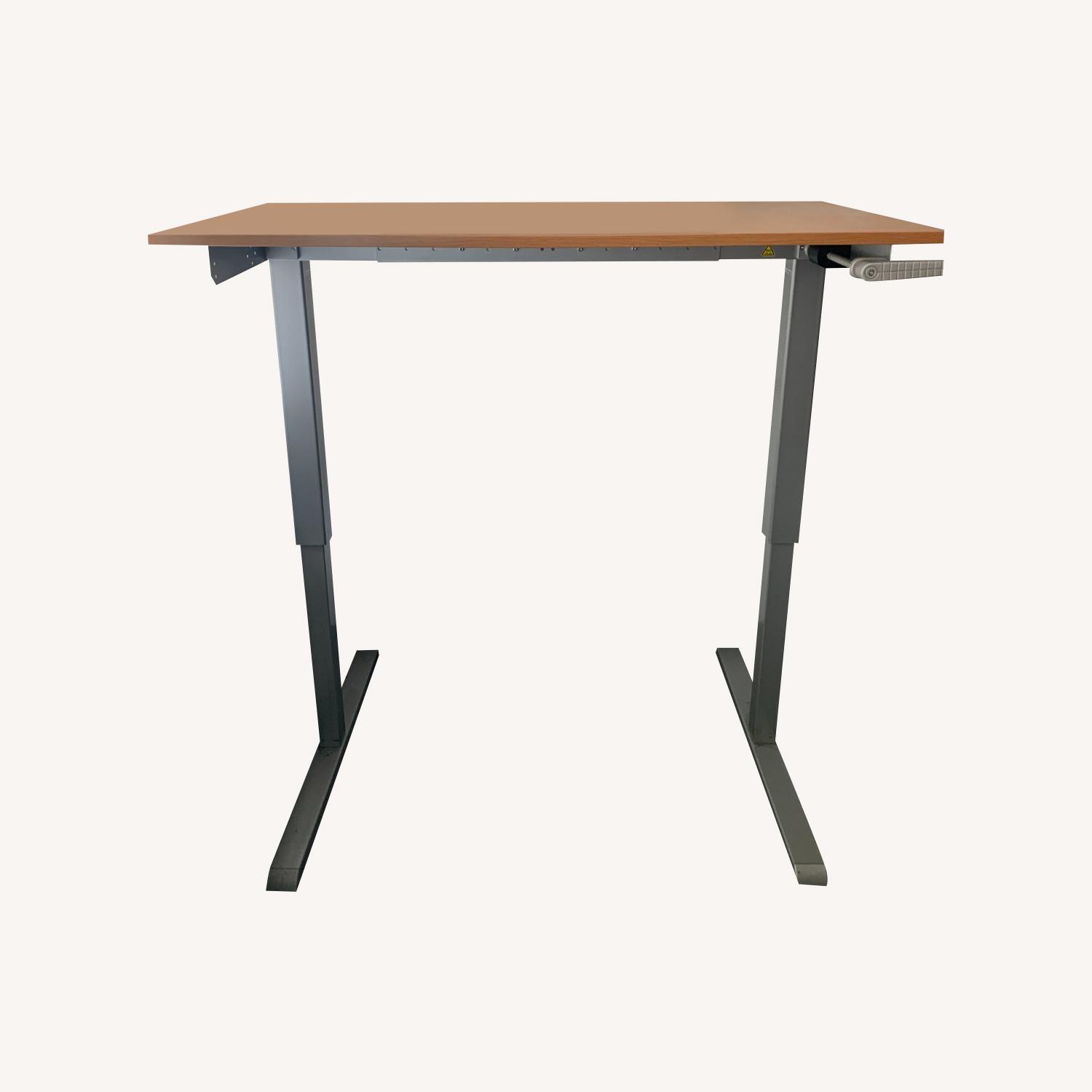 Hand-crank Standing Desks in Hardrock Maple - image-0
