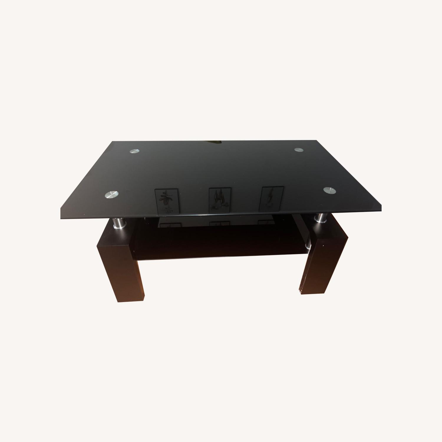 Miramar Glossy Black Coffee Table - image-0