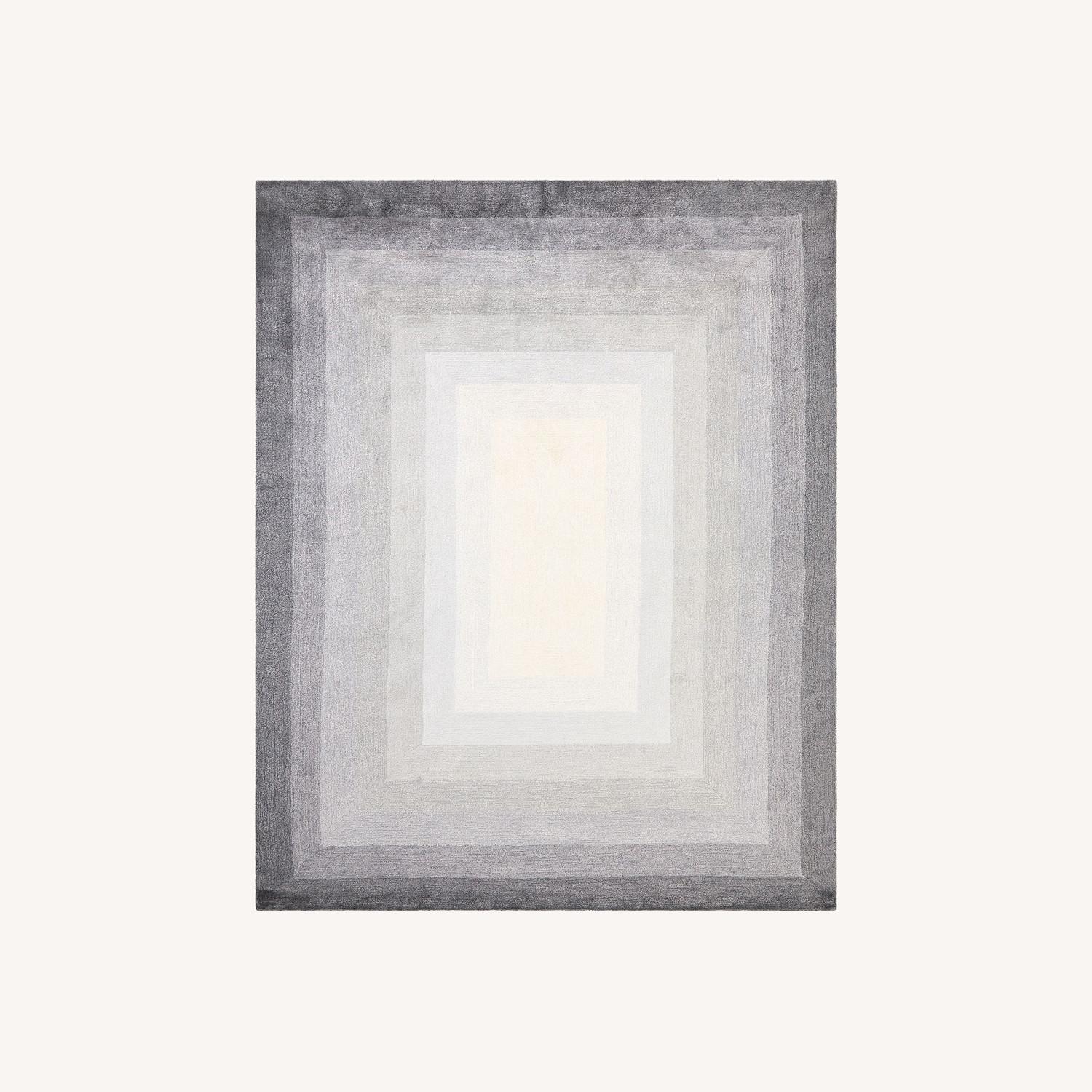 West Elm Ombre Border Rug AptDeco