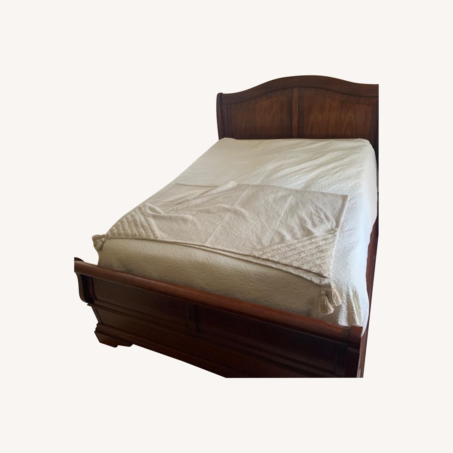 Macy's Queen Sleigh Bed - image-0