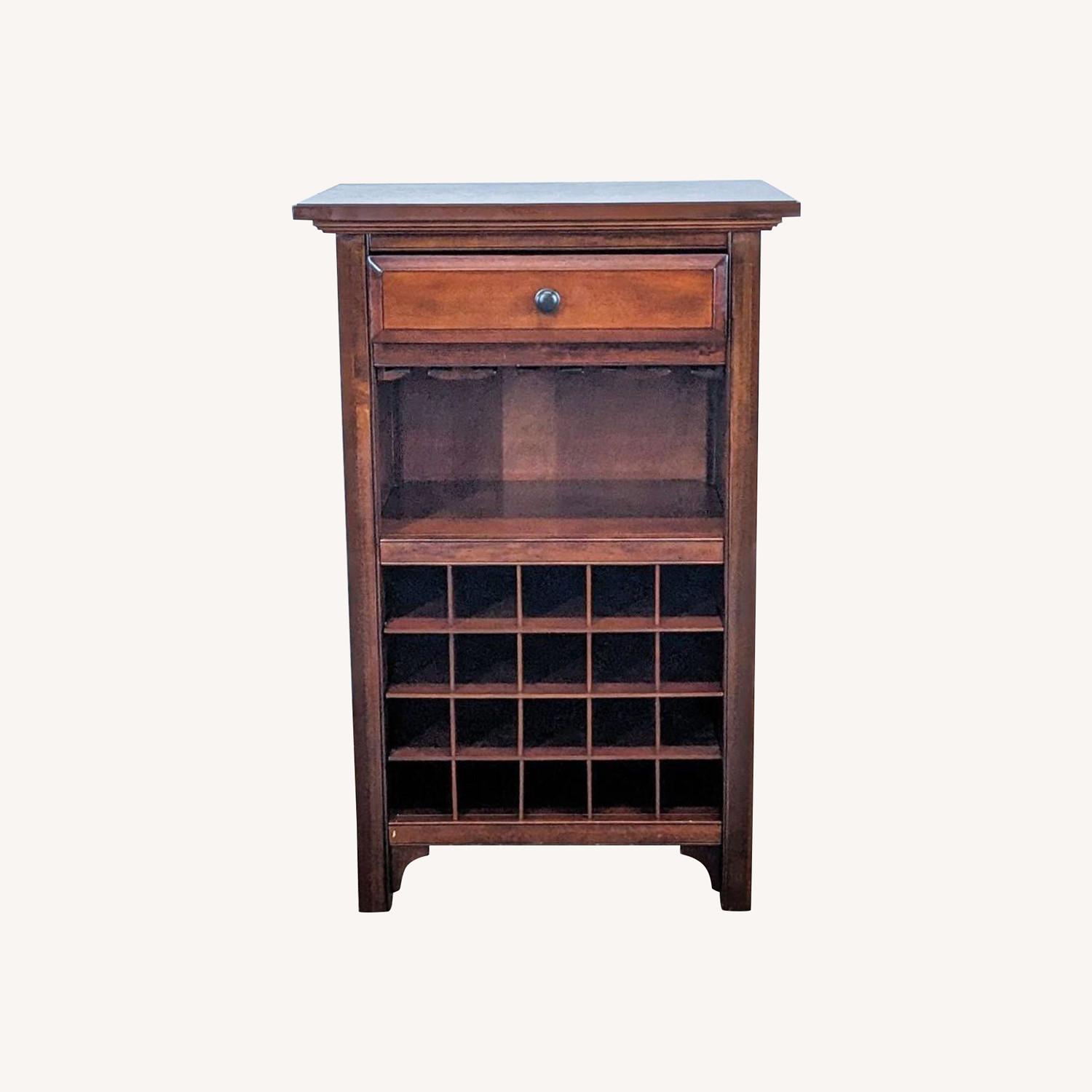 Crate Barrel Wine Cabinet with Drawer
