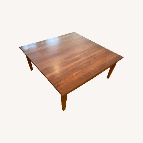 Lane Furniture Walnut Classic Square Coffee Table w/ Rounded Corners AptDeco