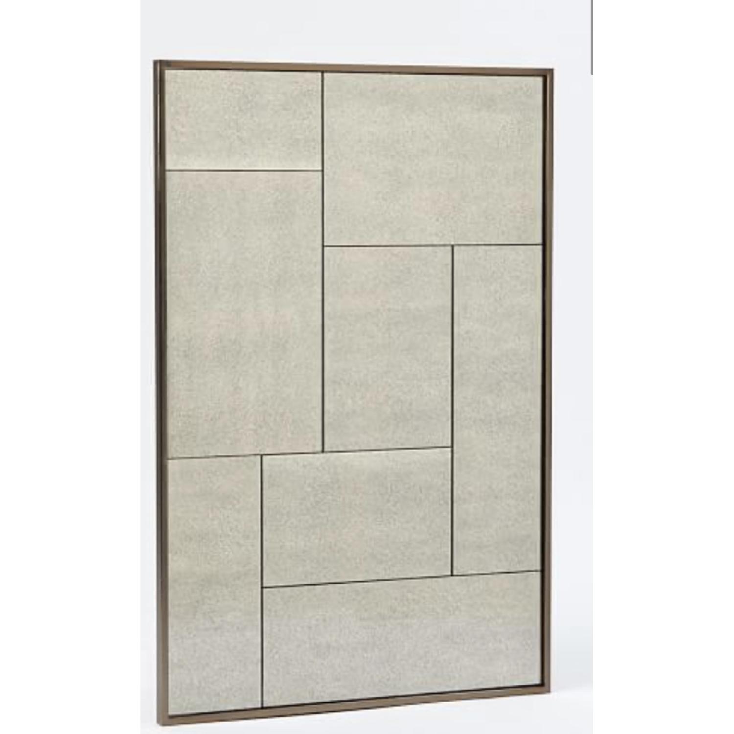 West Elm Foxed Squares Mirror - image-0