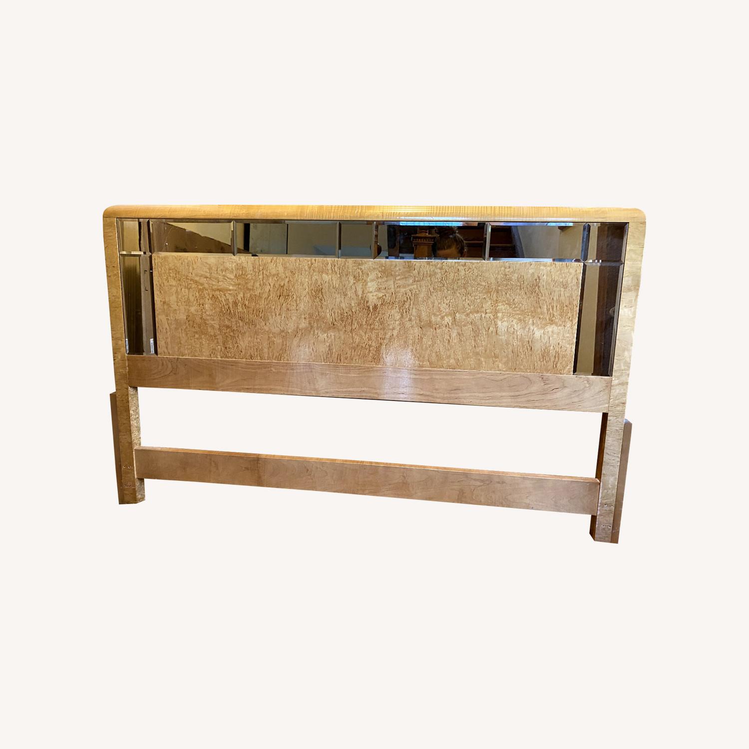 Mid-Century Mod Bird's-Eye Maple Queen Headboard - image-0