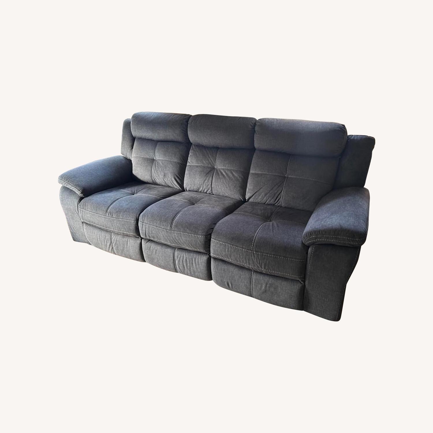 Lugano Microfiber Reclining Sofa - image-0